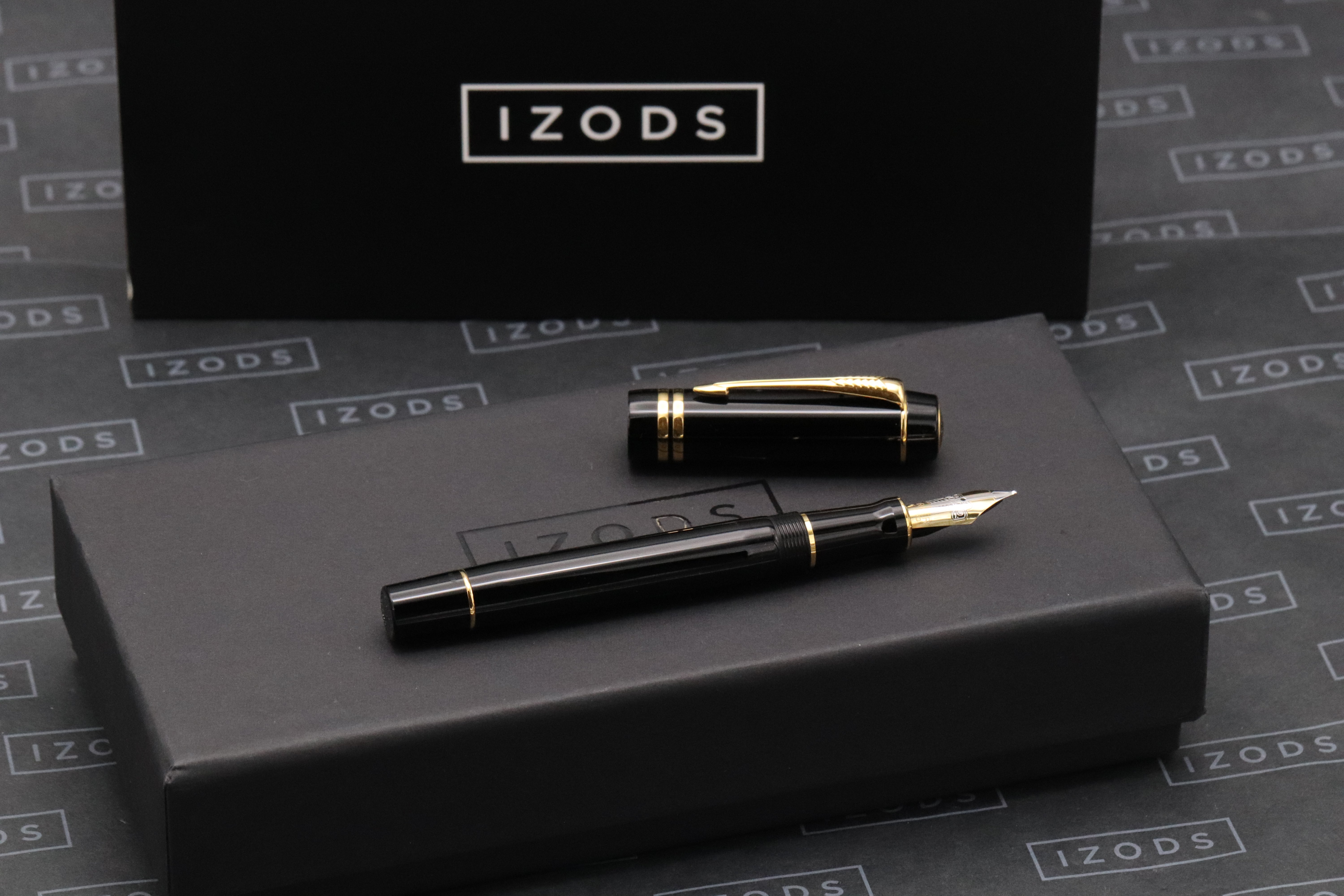 筆記具 PARKER Duofold International BLACK GT FP Parker Duofold Black GT Centennial Fountain pen | Appelboom.com