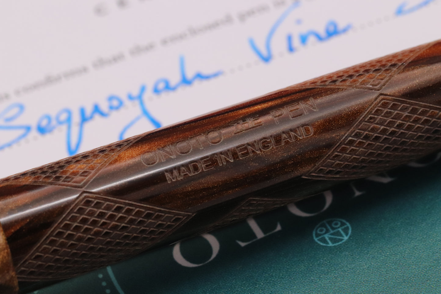 Onoto Sequoyah Vine Sterling Silver 1/1 Fountain Pen - 18k EF Nib