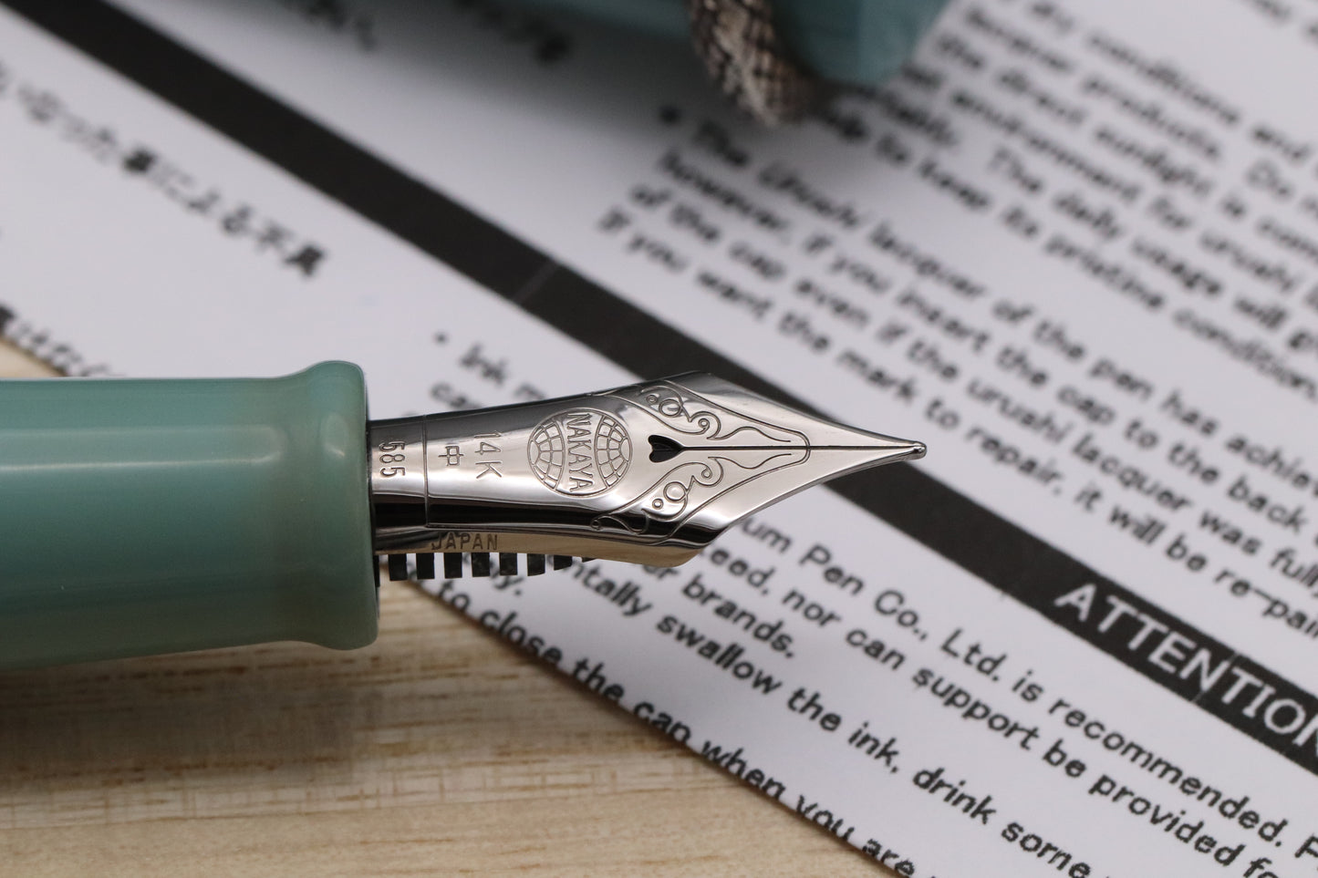 Nakaya Piccolo Writer Ama-iro Fountain Pen with Snake Stopper