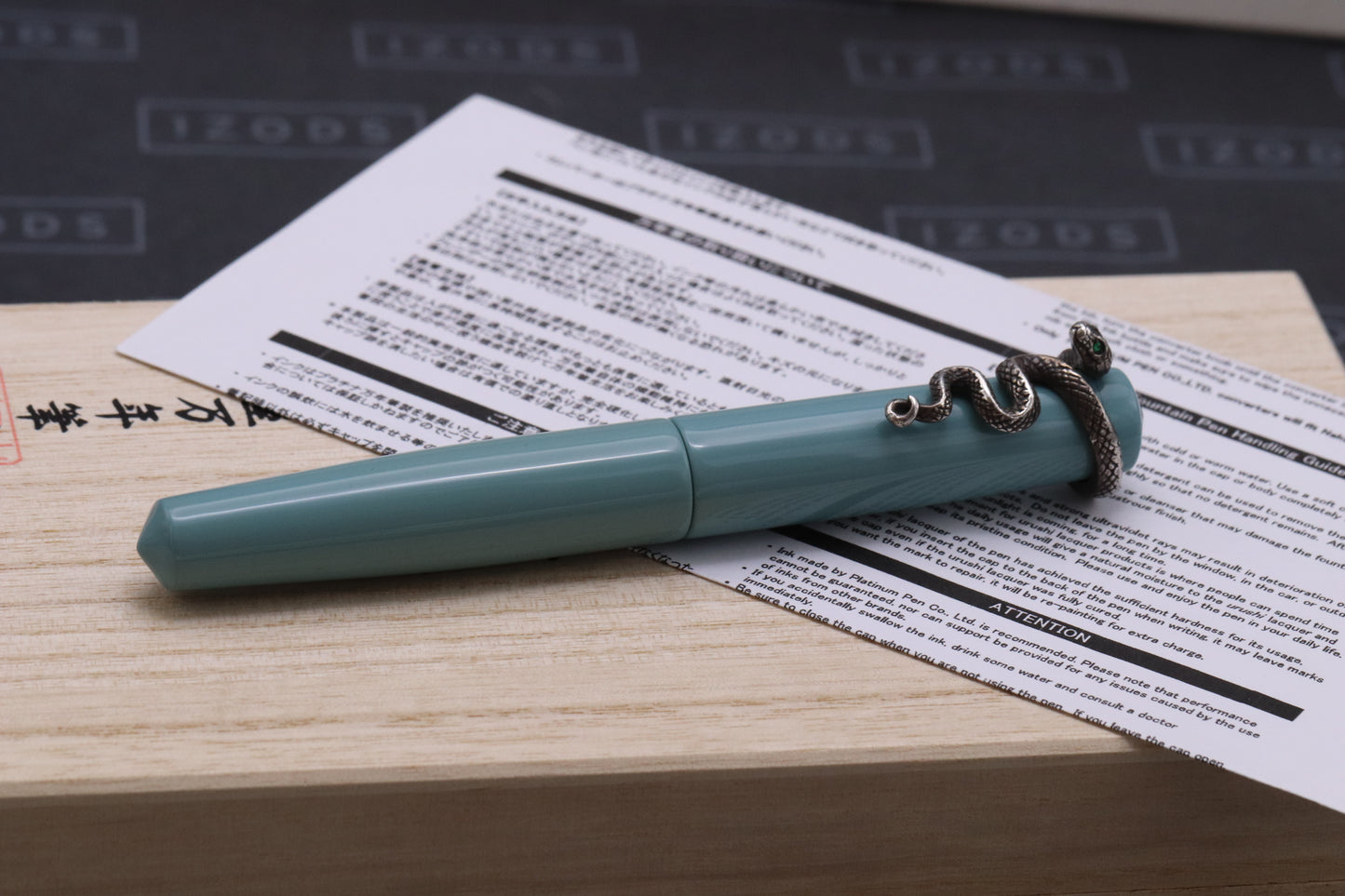 Nakaya Piccolo Writer Ama-iro Fountain Pen with Snake Stopper