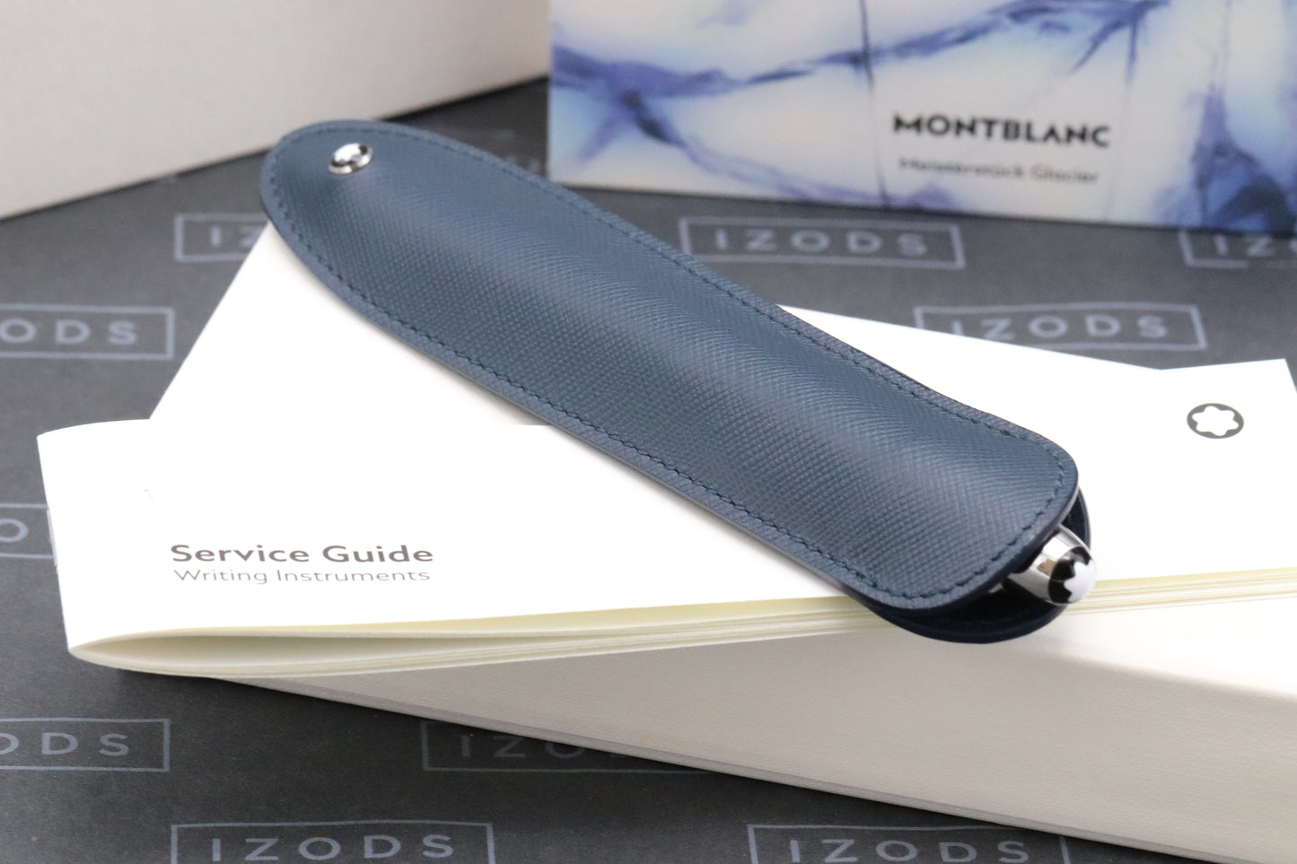 Montblanc Meisterstuck 146 LeGrand Glacier Fountain Pen and Pouch