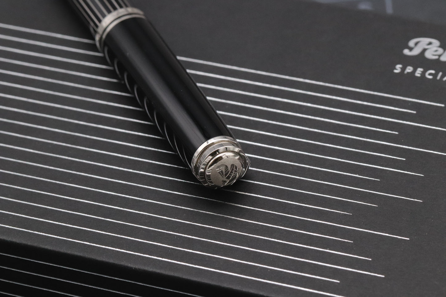 Pelikan Souveran M815 Metal Striped Fountain Pen - BB Nib