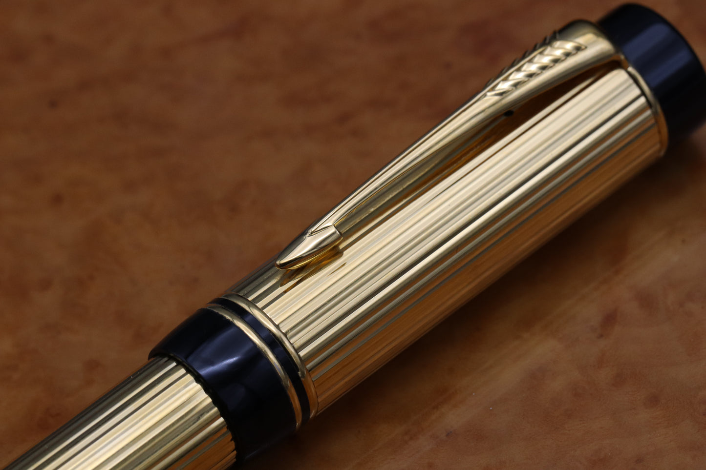 Parker Duofold Centennial Godron Gold Fountain Pen - MK1 - 1992