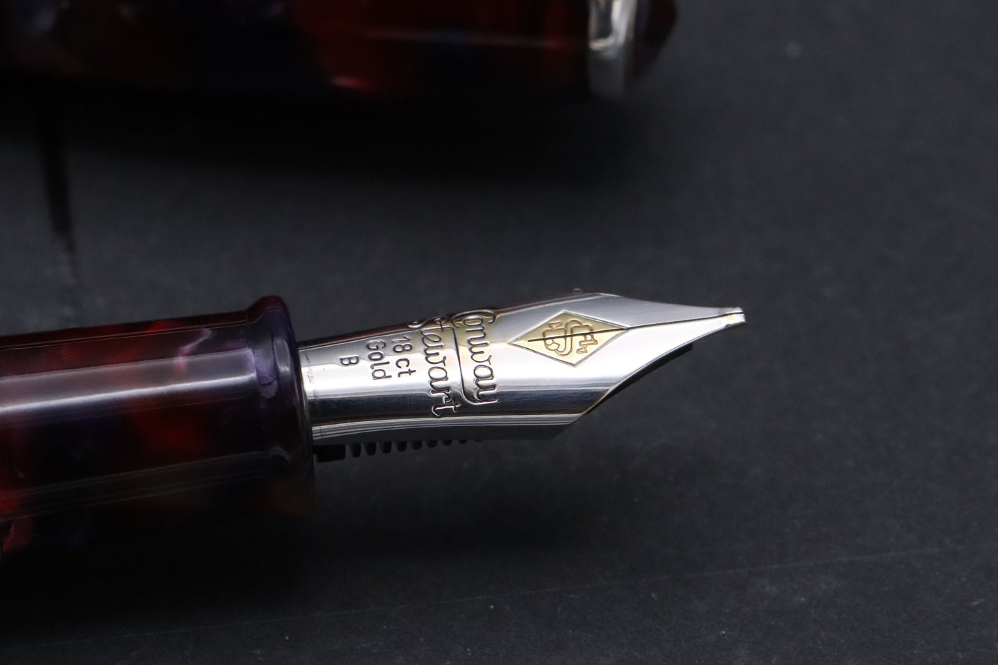 Conway Stewart Series 100 Nebula Sterling Silver Fountain Pen