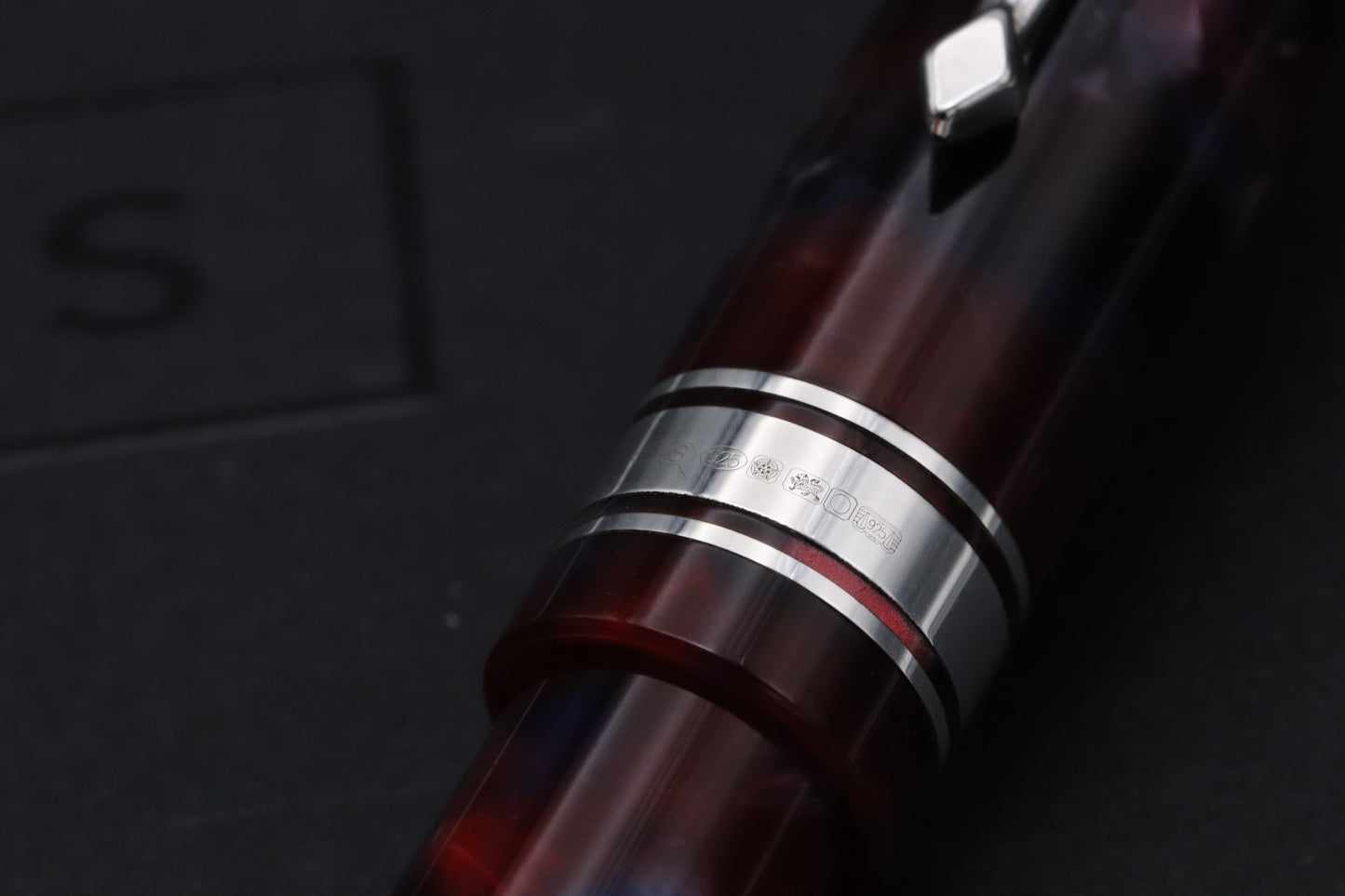 Conway Stewart Series 100 Nebula Sterling Silver Fountain Pen