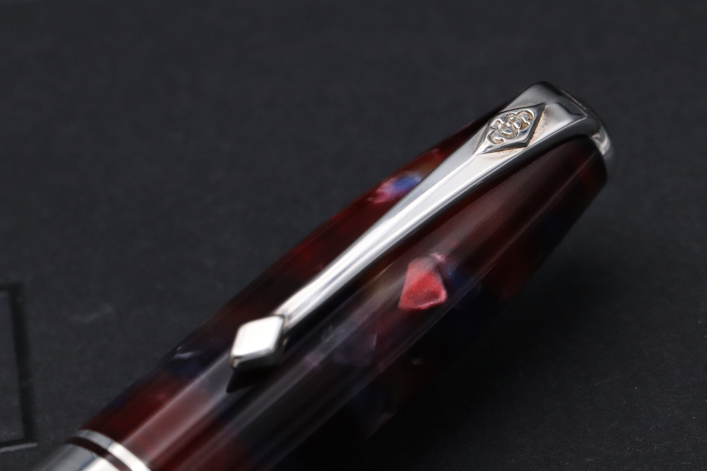 Conway Stewart Series 100 Nebula Sterling Silver Fountain Pen