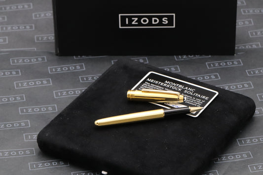 Montblanc Meisterstuck 163 Classique Gold Barley Rollerball Pen