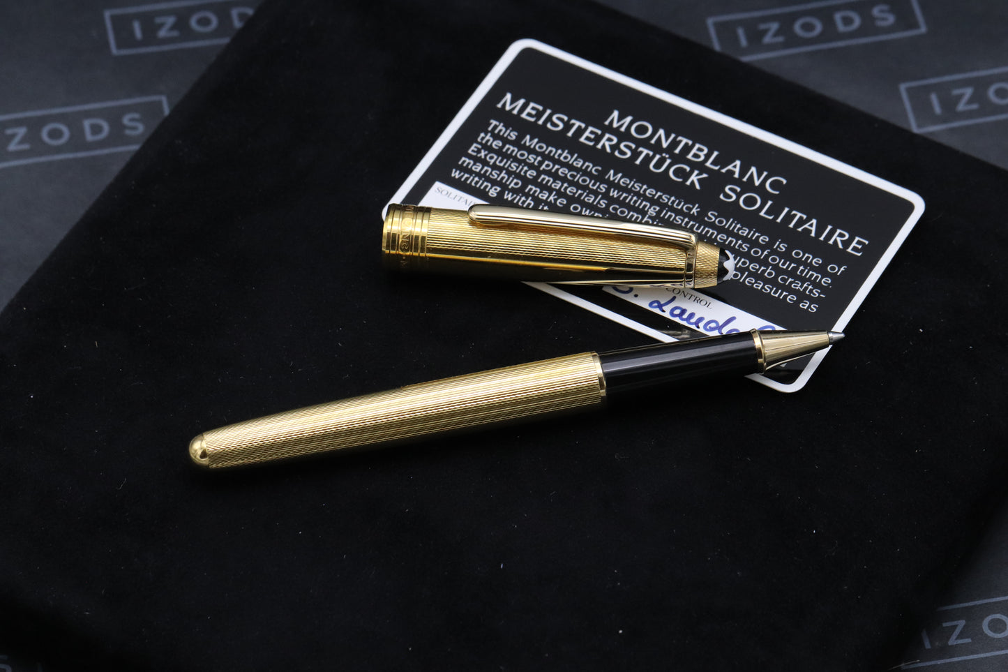 Montblanc Meisterstuck 163 Classique Gold Barley Rollerball Pen