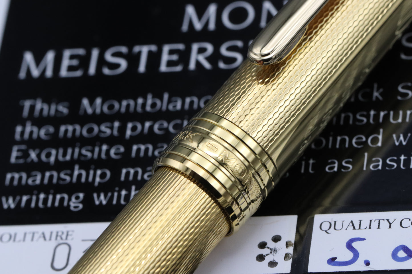 Montblanc Meisterstuck 144 Classique Gold Barley Fountain Pen