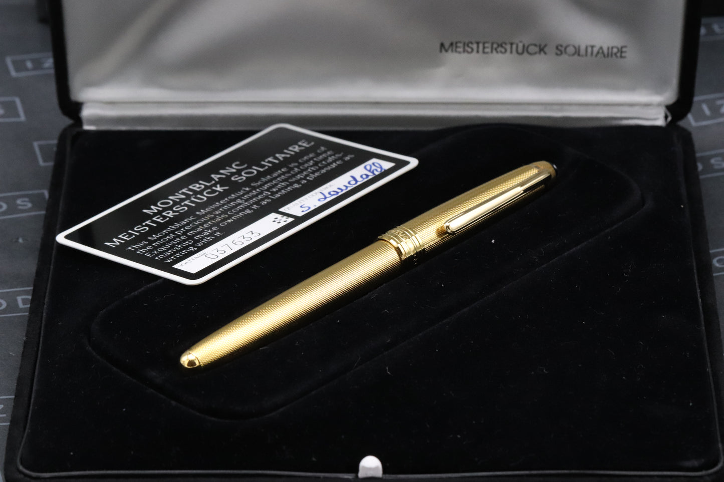 Montblanc Meisterstuck 144 Classique Gold Barley Fountain Pen