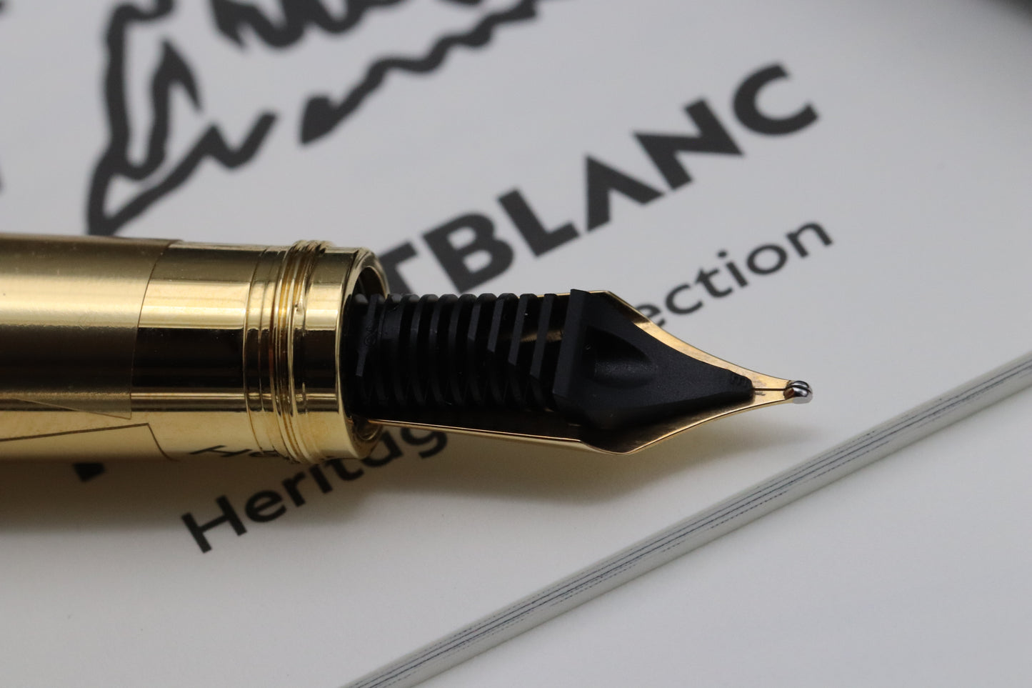 Montblanc Heritage Egyptomania Special Edition Black Fountain Pen - UNUSED - Fine Nib