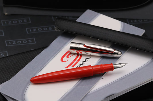 Omas Senna Speed Red Fountain Pen - NEVER INKED