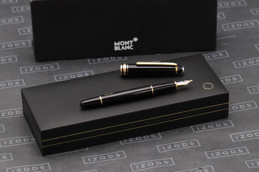 Montblanc Meisterstuck 144 Classique Gold Coated Fountain Pen - Broad Nib