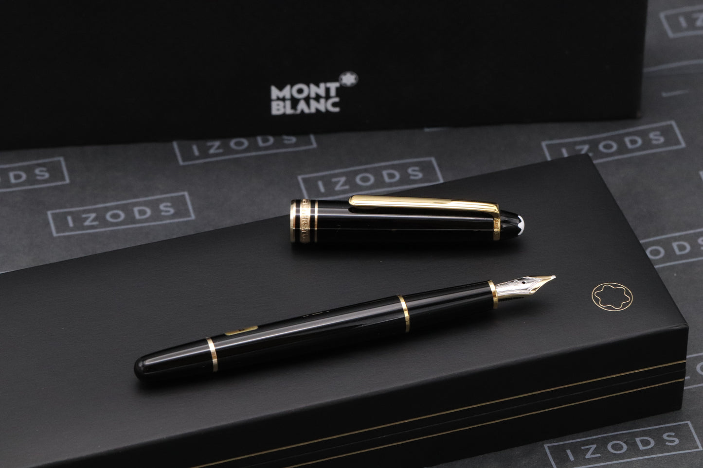 Montblanc Meisterstuck 144 Classique Gold Coated Fountain Pen - Broad Nib