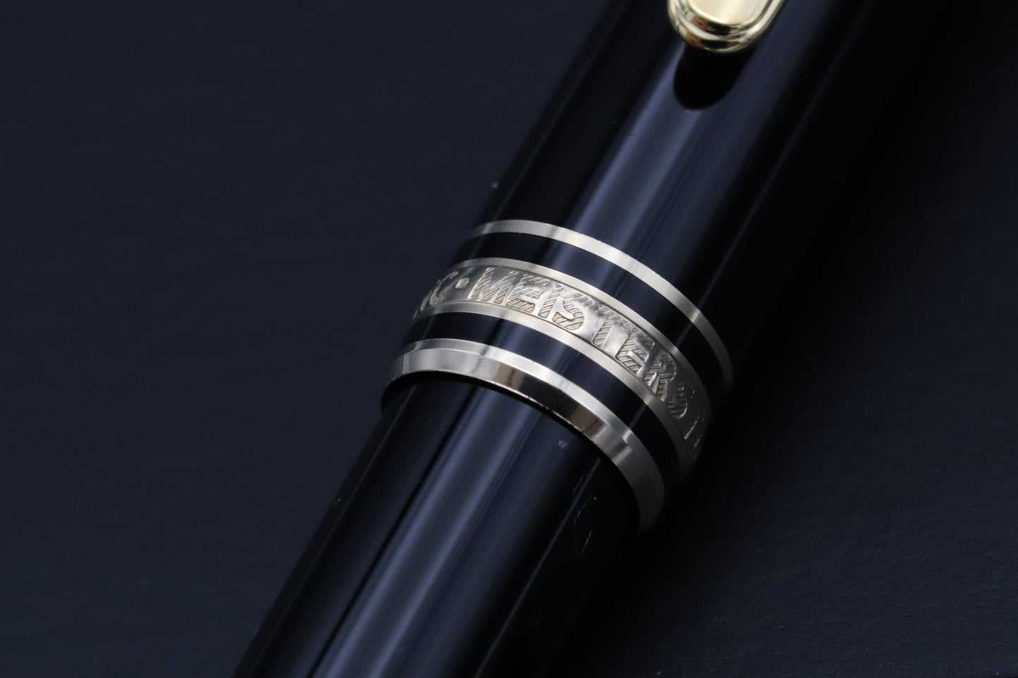 Montblanc Meisterstuck 144 Classique Gold Coated Fountain Pen - Broad Nib