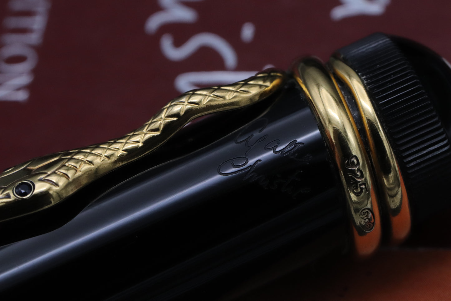 Montblanc Writers Edition Agatha Christie Vermeil Fountain Pen