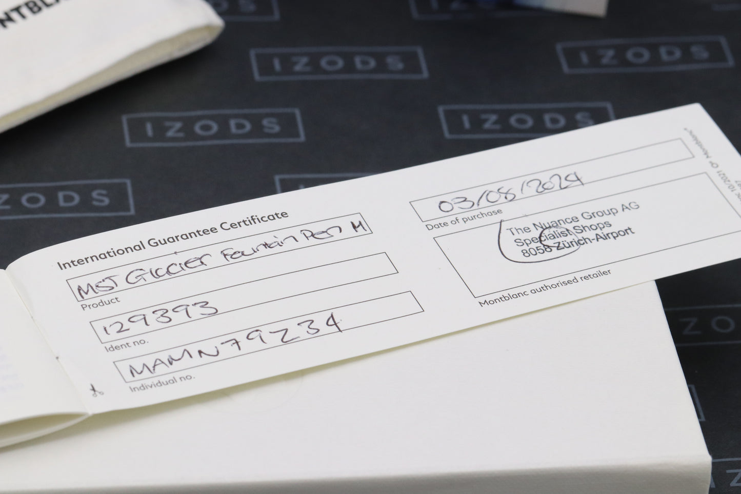 Montblanc Meisterstuck 146 LeGrand Glacier Fountain Pen - INKED ONCE