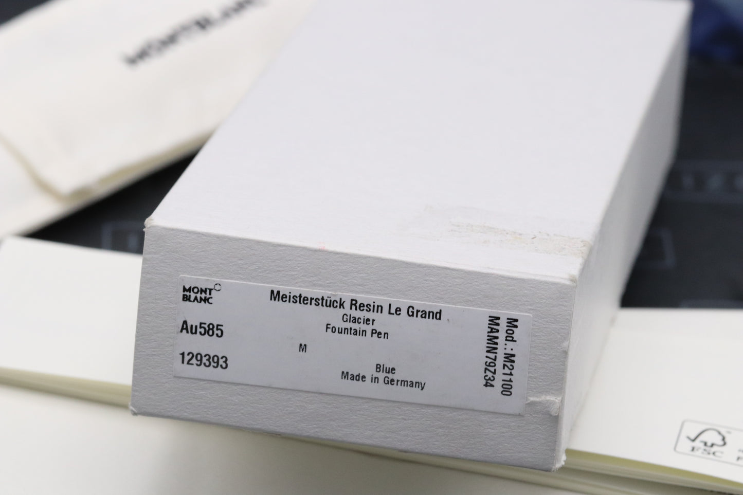 Montblanc Meisterstuck 146 LeGrand Glacier Fountain Pen - INKED ONCE