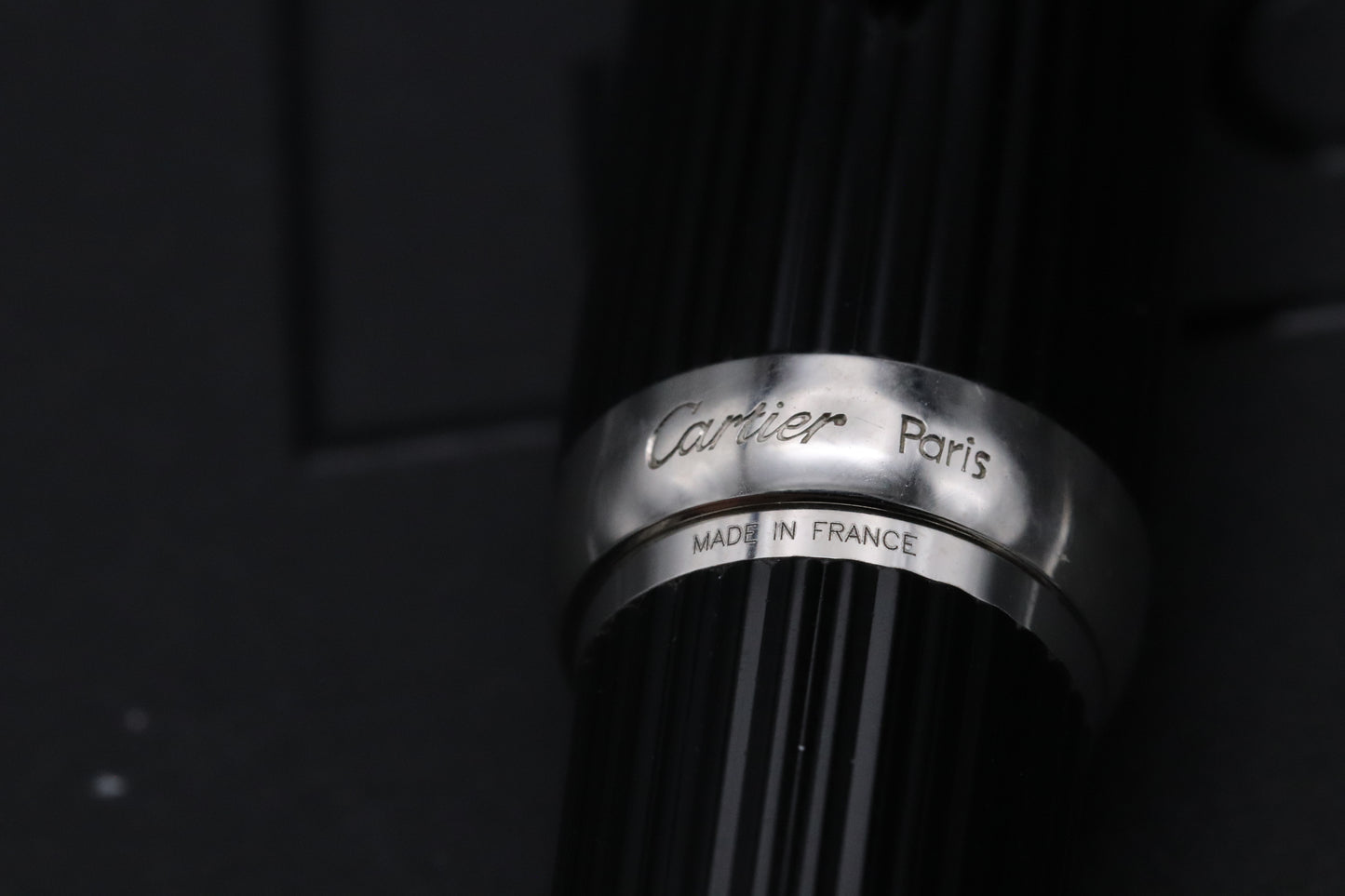 Cartier Louis Cartier Black Godron Fountain Pen