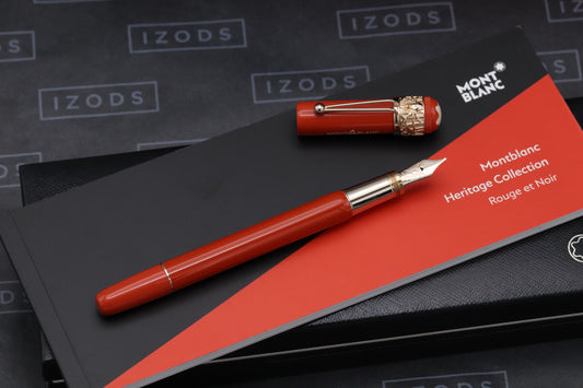 Montblanc Heritage Rouge et Noir Metamorphosis Coral Fountain Pen - UNUSED - F