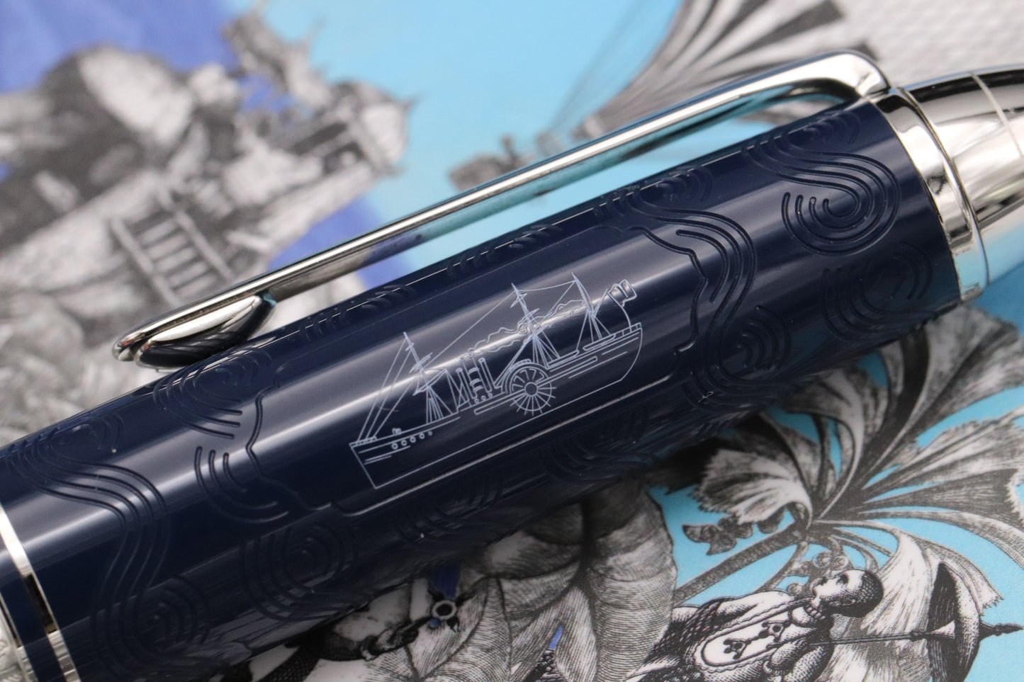 Montblanc Meisterstuck LeGrand Around The World in 80 Days Fountain Pen - B Nib