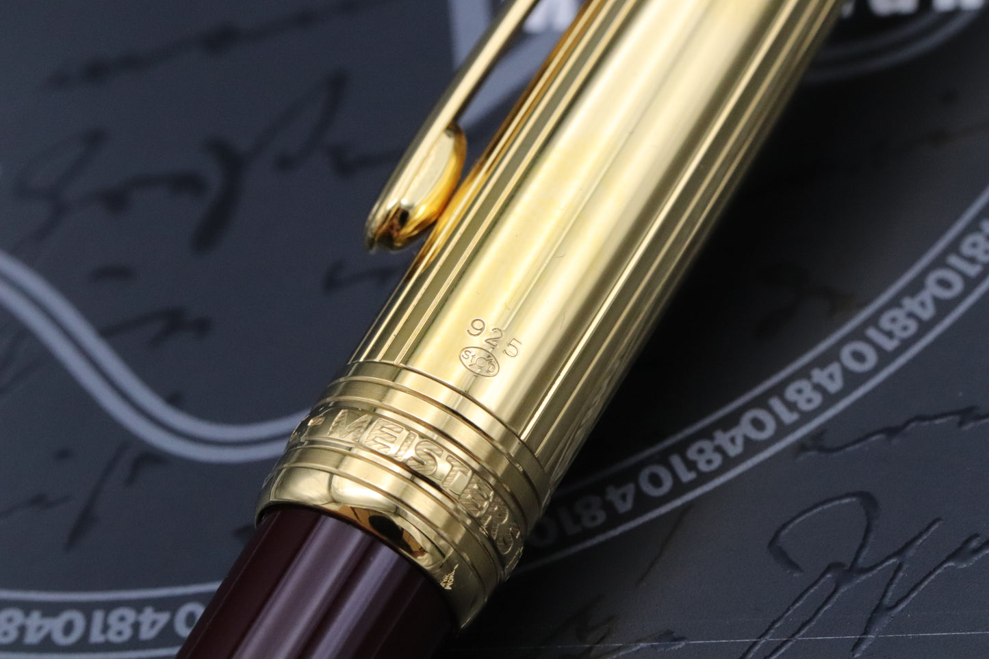 Montblanc Meisterstuck 164 Classique Bordeaux Vermeil Ballpoint Pen - UNUSED