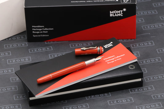 Montblanc Heritage Rouge et Noir Coral-Resin Fountain Pen - UNUSED