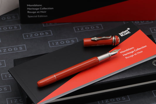 Montblanc Heritage Rouge et Noir Coral-Resin Fountain Pen - UNUSED