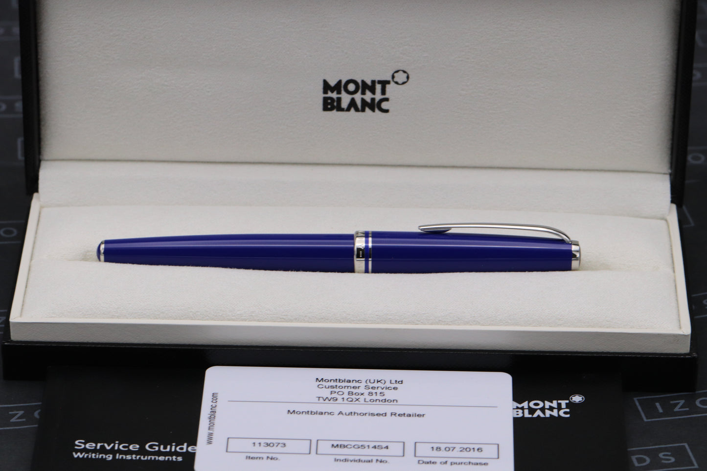 Montblanc Cruise Collection Blue Rollerball / Fineliner Pen