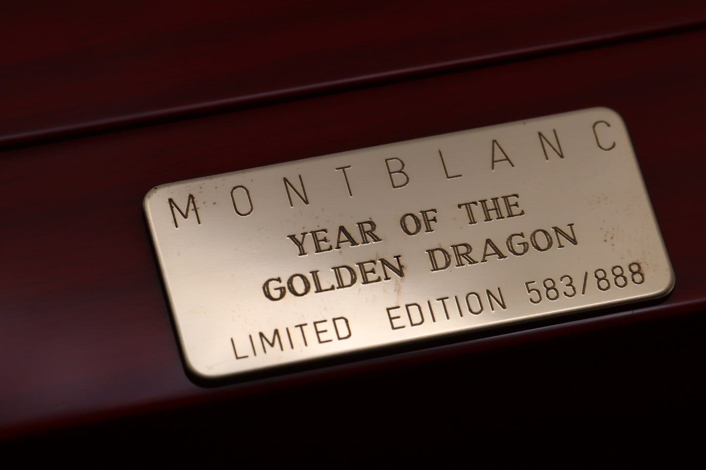 Montblanc Year of the Golden Dragon 888 Meissen Fountain Pen - UNUSED