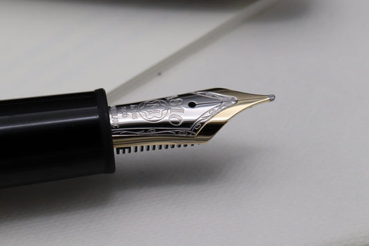 Montblanc Meisterstuck 146 LeGrand Platinum-Coated Fountain Pen - Fine Nib