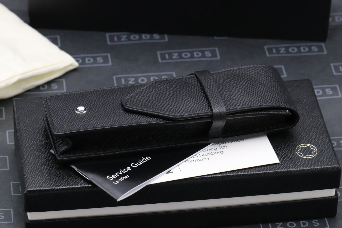 Montblanc Meisterstuck Sartorial Two Pen Black Leather Pouch