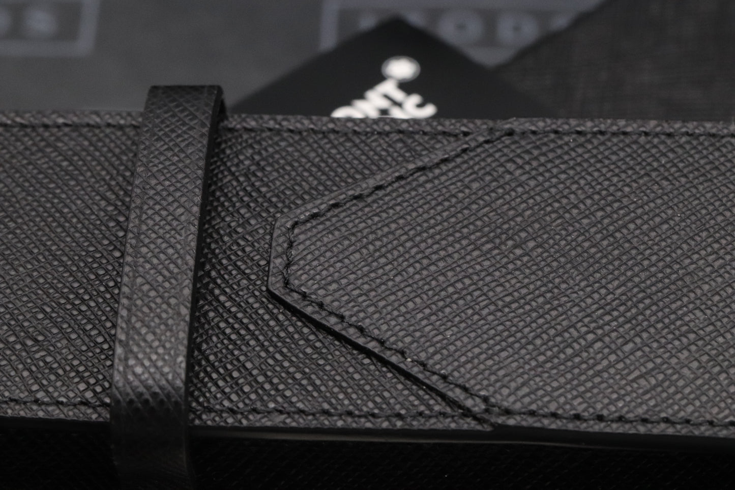 Montblanc Meisterstuck Sartorial Two Pen Black Leather Pouch