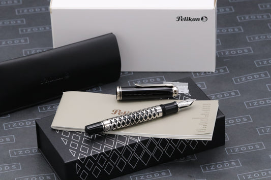 Pelikan Souveran M805 Metal Sleeve Fountain Pen - DIPPED - EF Nib