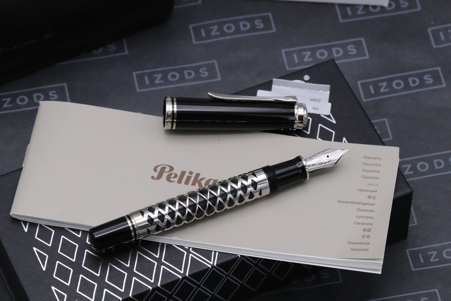 Pelikan Souveran M805 Metal Sleeve Fountain Pen - DIPPED - EF Nib