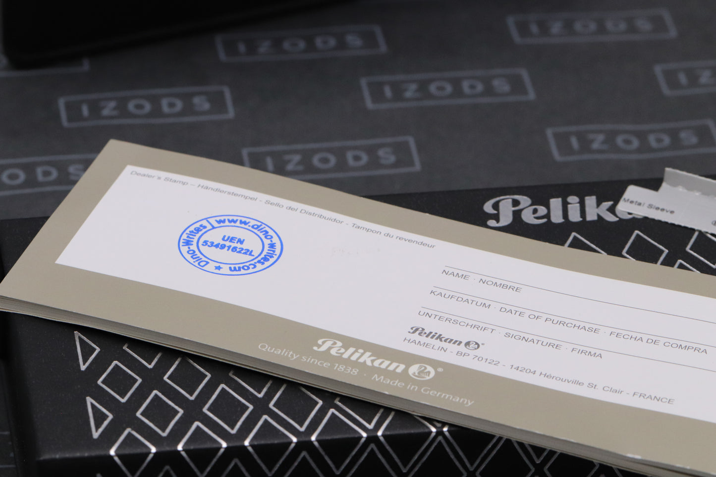 Pelikan Souveran M805 Metal Sleeve Fountain Pen - DIPPED - EF Nib