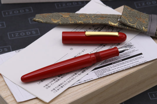Nakaya Long Writer Shu Fountain Pen - DIPPED - Medium Nib