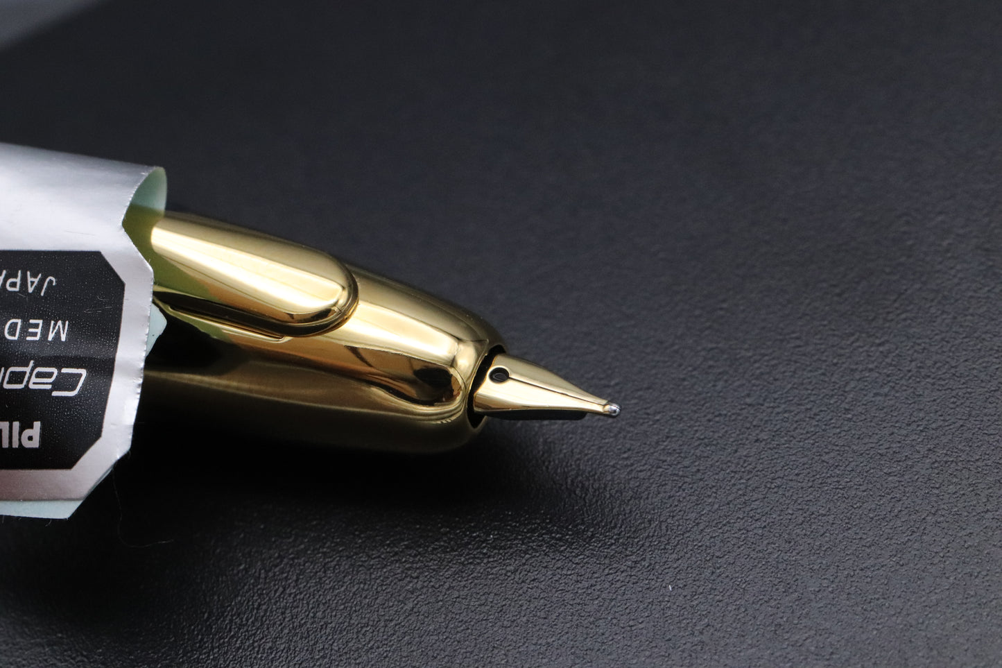 Pilot Capless Grey Gold Fountain Pen - 18k Medium Nib