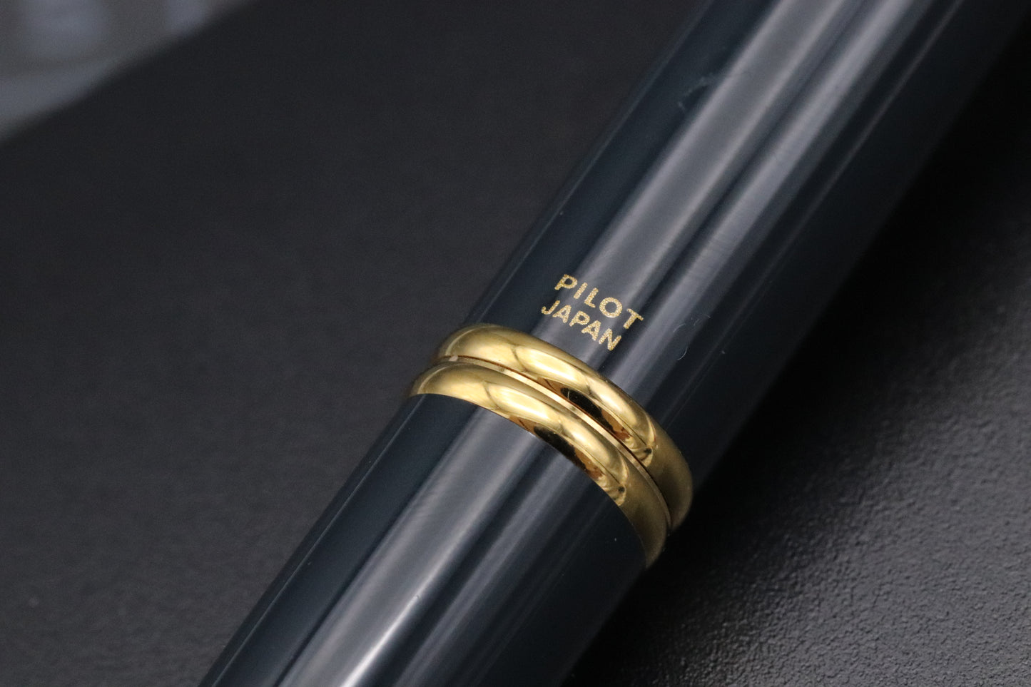 Pilot Capless Grey Gold Fountain Pen - 18k Medium Nib