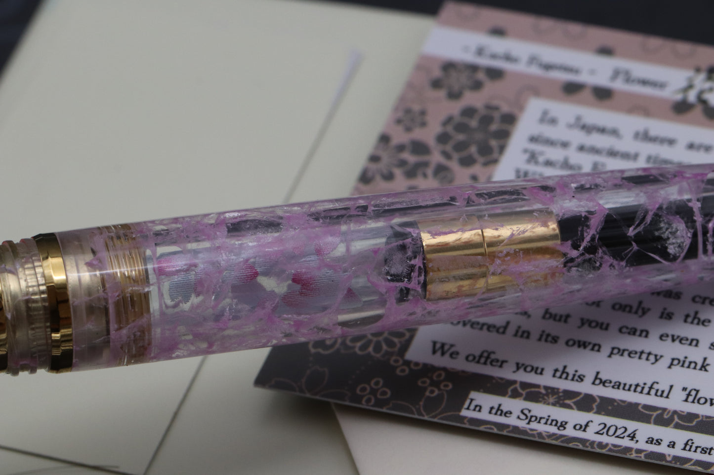 Esterbrook x BunguBox Estie Kachofugetsu Flower Fountain Pen - Medium Nib