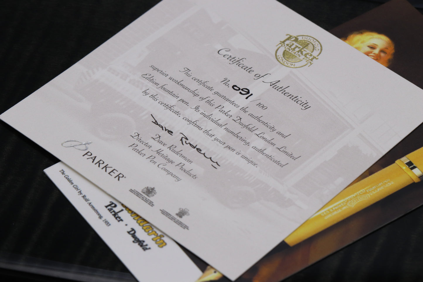 Parker Duofold Centennial 'Bumblebee' Limited Edition Fountain Pen - UNUSED