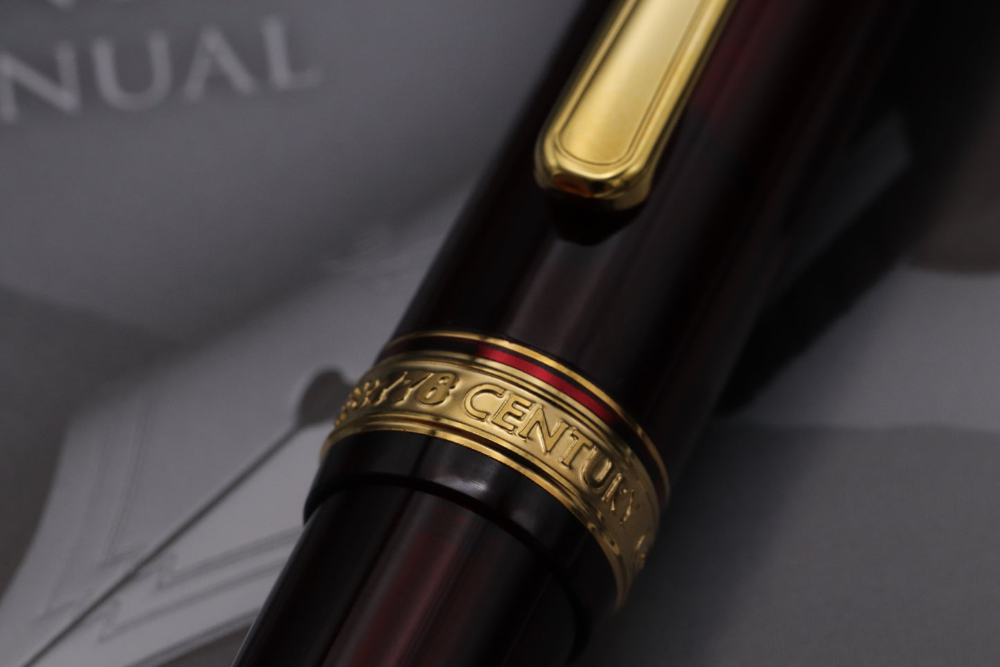 Platinum 3776 Bourgogne Red Fountain Pen - M Nib - UNUSED