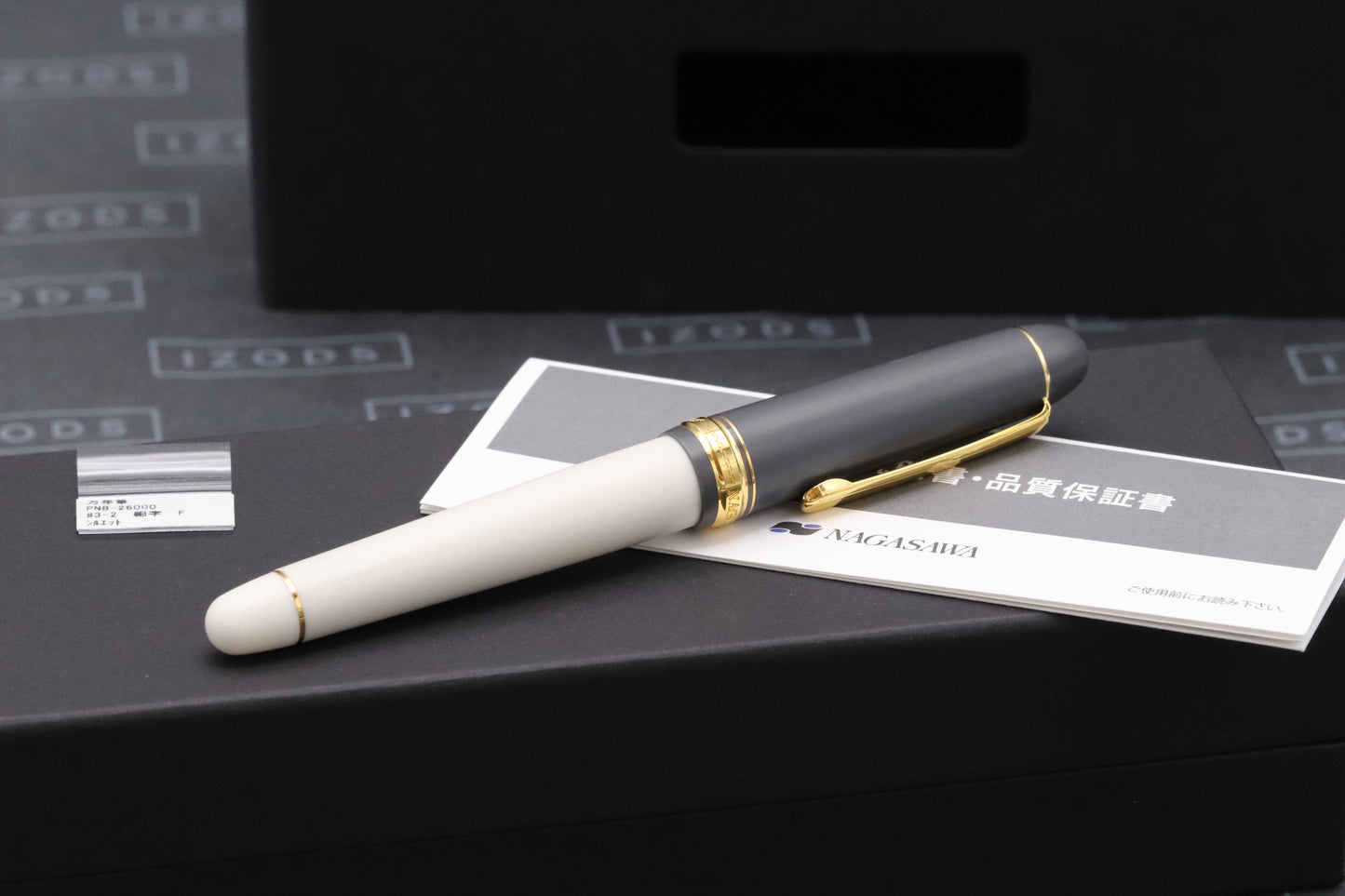 Platinum 3776 Nagasawa Silhouette Fountain Pen - Fine Nib - DIPPED