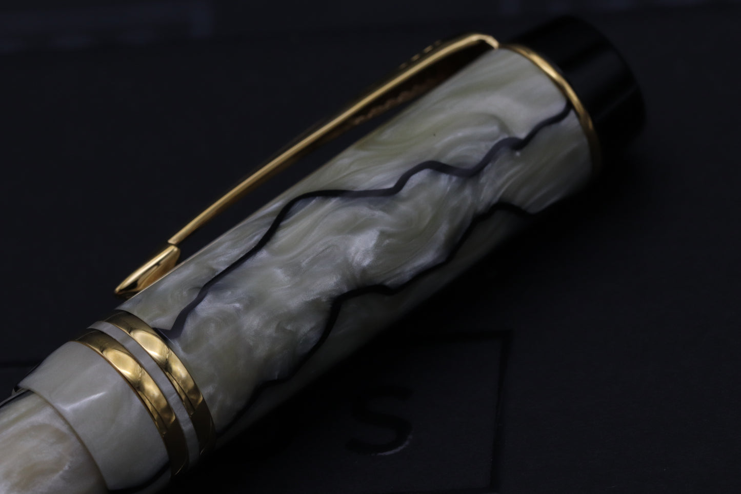 Parker Duofold Centennial MK2 Black and Pearl Fountain Pen