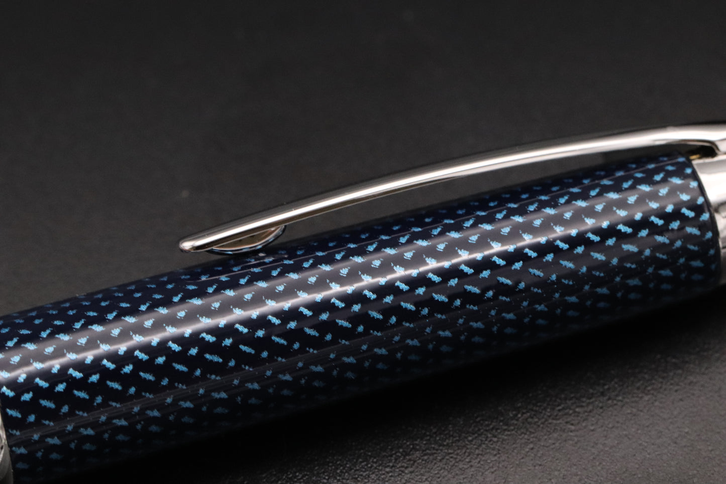 Pilot Capless Kasuri Carbonesque Blue Fountain Pen