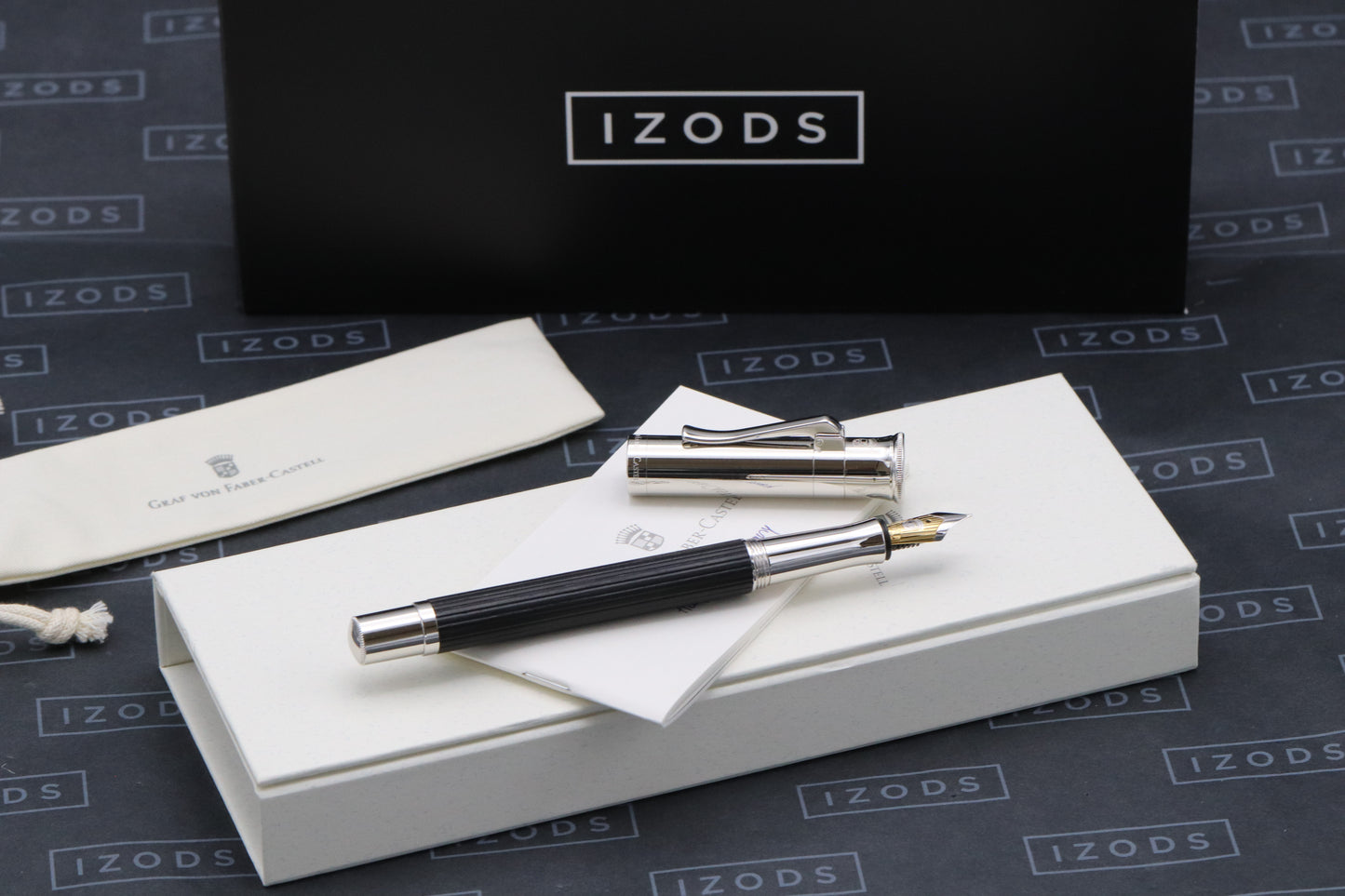 Graf von Faber-Castell Classic Ebony Fountain Pen - EF Nib - INKED ONCE