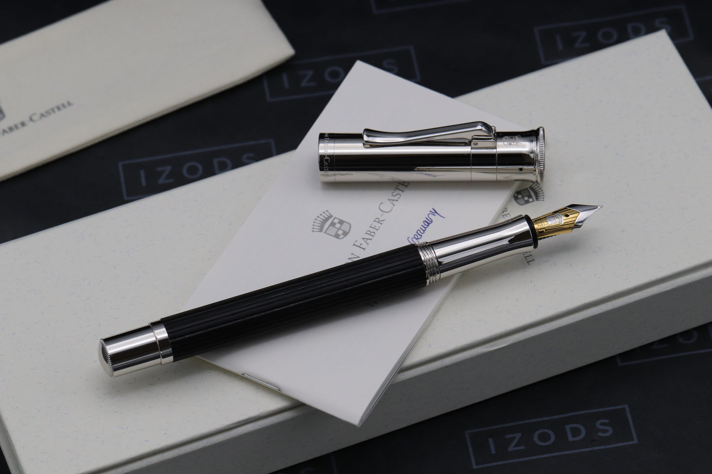 Graf von Faber-Castell Classic Ebony Fountain Pen - EF Nib - INKED ONCE