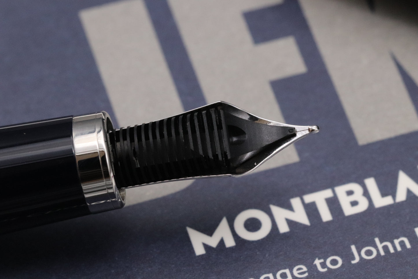 Montblanc Great Characters JFK Blue Special Edition Fountain Pen - DIPPED - Fine Nib