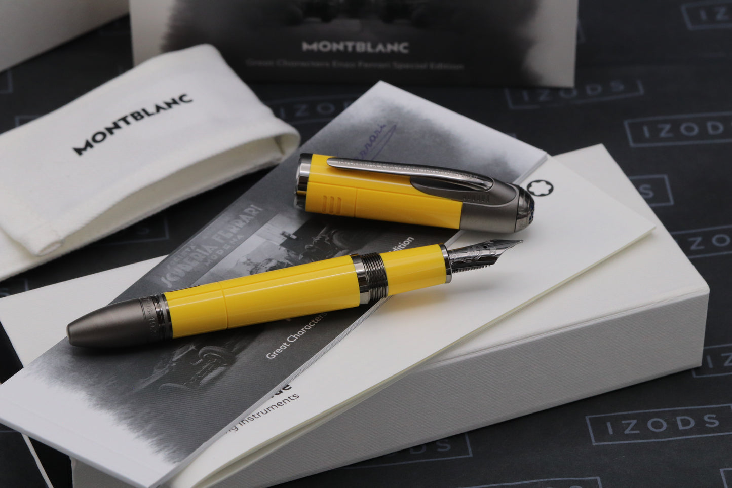 Montblanc Great Characters Enzo Ferrari Giallo Modena Fountain Pen - UNUSED - Fine Nib