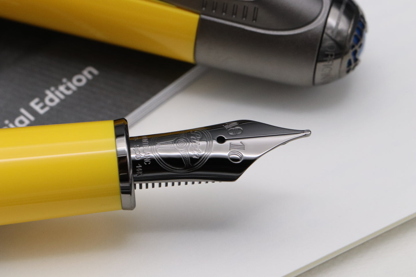 Montblanc Great Characters Enzo Ferrari Giallo Modena Fountain Pen - UNUSED - Fine Nib